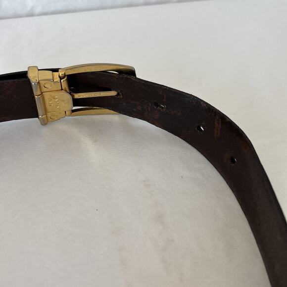 Vintage Yves Saint Laurent Black Leather Belt Men's size 30 - Picture 8 of 10